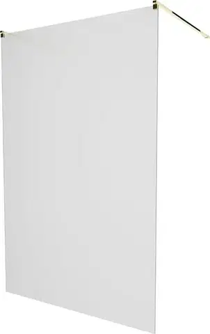 Sprchové dvere MEXEN/S - KIOTO samostatne stojaca sprchová zástena 100 x 200, matné sklo 8 mm, zlatá 800-100-002-50-30