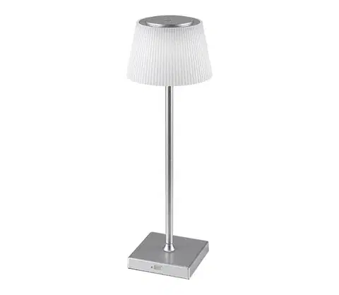 Lampy Rabalux 76013- LED Stmievateľná nabíjacia stolná lampa TAENA 4W/3,7V IP44 strieborná 76013
