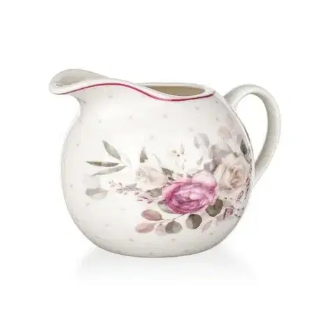 Príslušenstvo pre prípravu čaju a kávy Banquet Keramická mliekovka Rose 250 ml