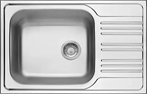 Kuchynské drezy DEANTE DEANTE - Xylo nerez dekor - Nerezový drez, 1 - bowl s odkvapkávačom ZEX_311B