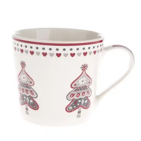 Hrnčeky a šálky Vianočný porcelánový hrnček Stromček, 400 ml