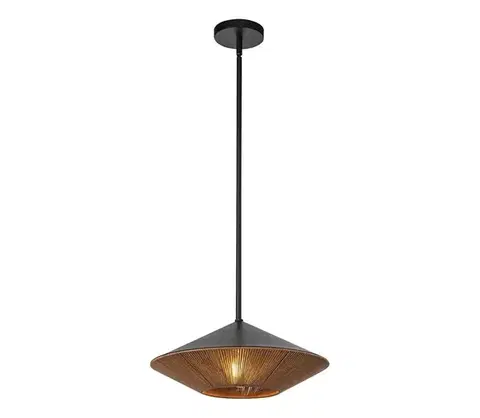 Svietidlá Elstead Alora Mood ALM-DAPHNE-P-L-MB - Luster na tyči DAPHNE 1xE27/60W/230V pr. 38,1 cm ALM-DAPHNE-P-L-MB