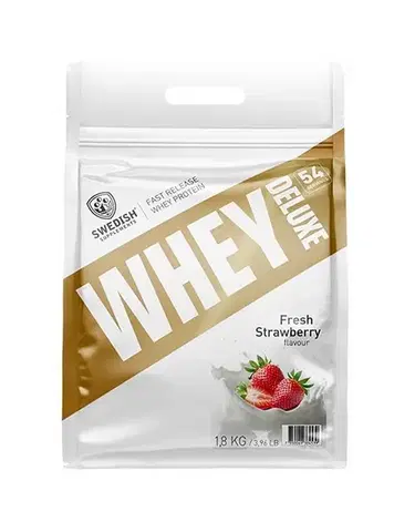Proteínové koncentráty Whey Protein Deluxe - Swedish Supplements 900 g Fresh Strawberry