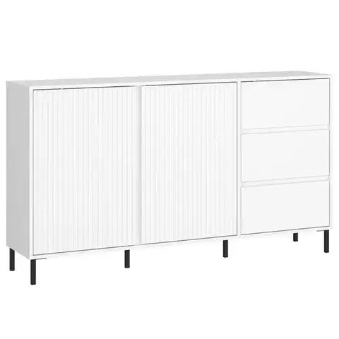 Komody do spálne Komoda Avenale AVEK01 U008 2D3S biela/biela alpský
