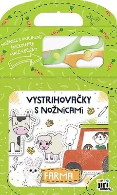 Nalepovačky, vystrihovačky, skladačky Vystrihovačky s nožnicami - Farma