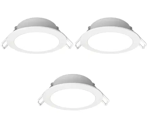 Svietidlá  B.V.  - SADA 3x LED kúpeľňové podhľadové svietidlo LED/4,8W/230V IP65 biela B10405QA4
