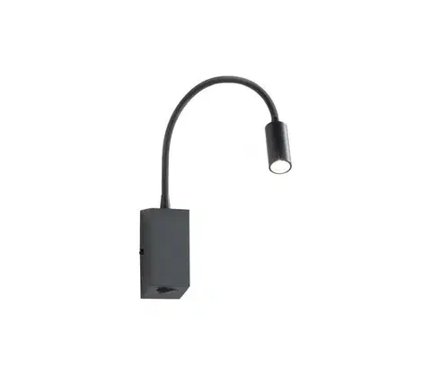 LED osvetlenie Redo 01-1194 - LED Flexibilná lampička HELLO LED/3W/230V čierna 01-1194