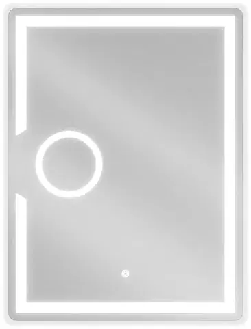 Kúpeľňové zrkadlá MEXEN - Onyx zrkadlo s osvetlením s kozmetickým zrkadlom 60 x 80, LED 600 9813-060-080-611-00
