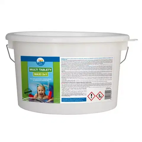 Chlór do bazénov Tablety multi maxi 5v1 5kg