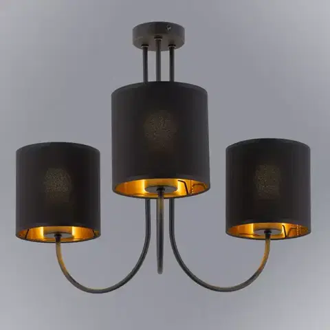 Lampy do obývačky Luster Torens black 4594 LW3