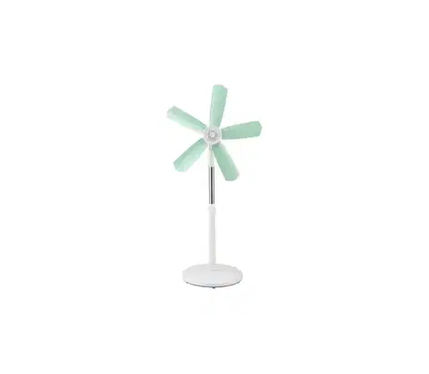 Ventilátory Eurolamp Stojanový látor 15 W/230 V, priemer 50 cm, biela/zelená 300-20023
