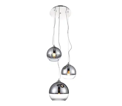Svietidlá Azzardo  - Luster na lanku BALL 3xE27/40W/230V guľatý 