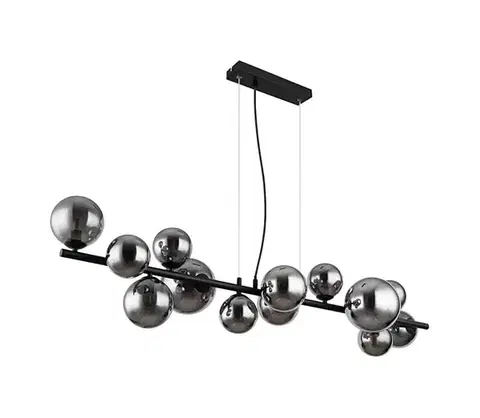 Svietidlá Globo 56133-13H - LED Luster na lanku RIHA 13xG9/3,5W/230V dymová/čierna 56133-13H