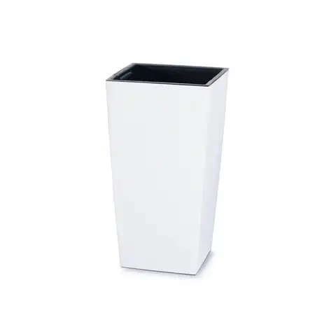 Kvetináče a truhlíky NABBI DURS140 plastový kvetináč 14 cm biela