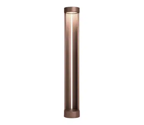 Záhradné lampy Redo 90366 - vonkajšie LED svietidlo ZEUS, 11,5 W, 230 V, 3000 K, 75 cm, IP54, hnedé 90366