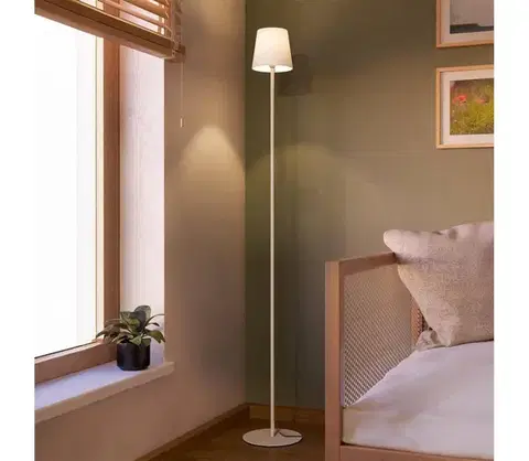 Lampy Eglo 901112 - Stojacia lampa FIORANA 1xE14/7,5W/230V krémová/biela 901112