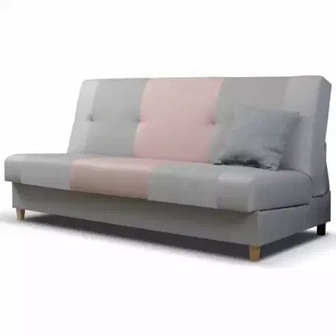 Pohovky na spanie Sedačka Twist ružový