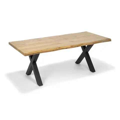 Konferenčné stolíky Jedálenský stôl TIMBER CROSS 200, prírodný dub
