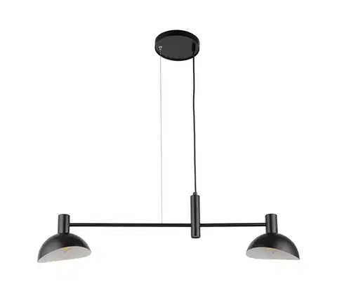 Svietidlá  Luster na lanku ARTIS 2xE14/40W/230V čierna 40525