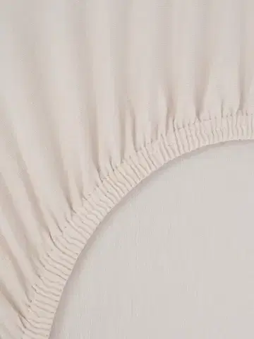 Plachty MKLozkoviny.sk Jersey plachta do postieľky s elastanom 70 × 140 cm – bílá káva