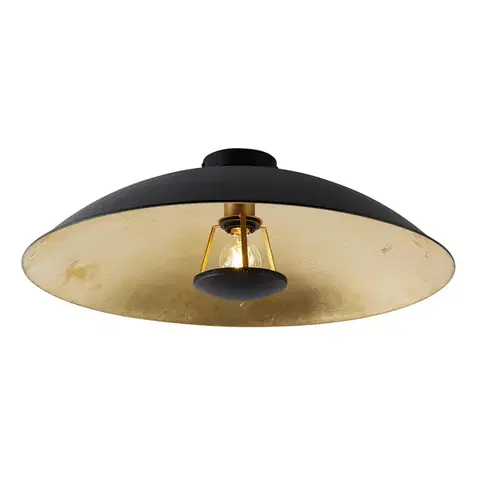 Stropné osvetlenie Inteligentné stropné svietidlo čierne so zlatom 60 cm vrátane Wifi A60 - Emilienne