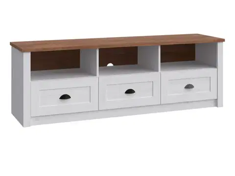 TV stolíky KONDELA Provance tv stolík sosna andersen / dub lefkas