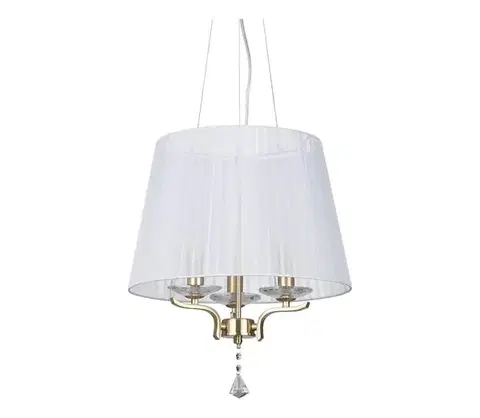 Svietidlá Ideal Lux - Luster na lanku PEGASO 3xE14/28W/230V pr. 40 cm zlatá 197715
