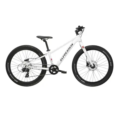 Bicykle Kross LEVEL JR 2.0 biela / čierna / lesk - S (12", 130-150 cm)