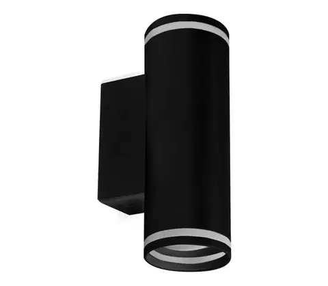 Svietidlá  Nástenné bodové svietidlo PARIS 2xGU10/10W/230V IP20 čierna 324382