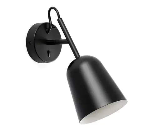Svietidlá FARO Barcelona FARO 28257 - Nástenná lampa STUDIO 1xE14/8W/230V čierna 28257