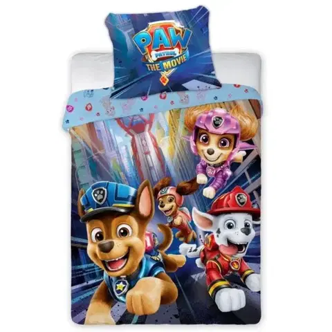 Detské obliečky Obliečky Disney Labková patrola Paw patrol do postieľky 135x100cm+40x60cm Faro Tiahome