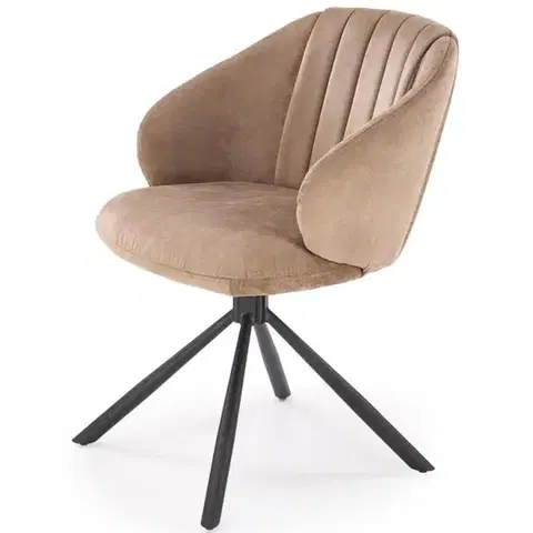 Čalúnené stoličky Stolička K533 cappucino