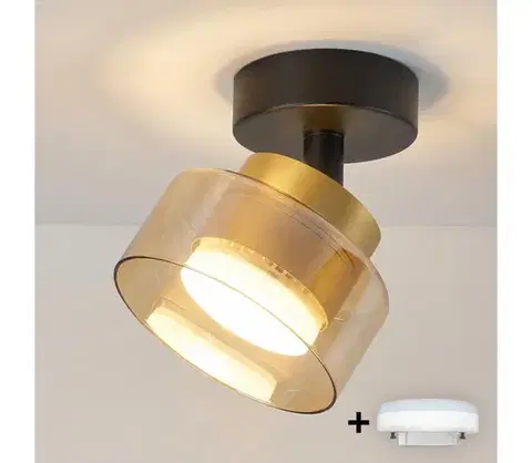 Svietidlá BRILAGI - LED Bodové svietidlo AURA LUX 1xGX53/30W/230V pr. 13 cm čierna/zlatá WO-OEM-CF-03-GLD