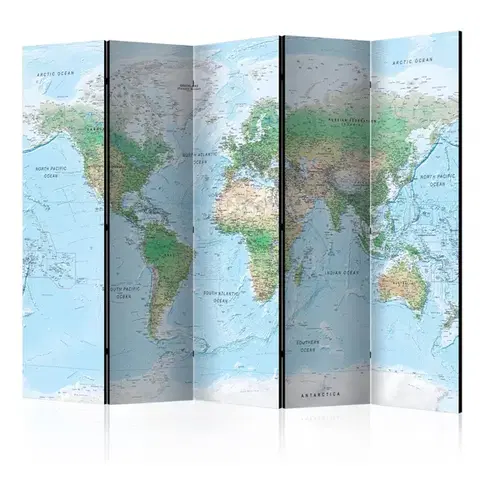 Paravány Paraván World Map Dekorhome