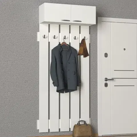 Vešiaky QUIDY závesný vešiak, biela