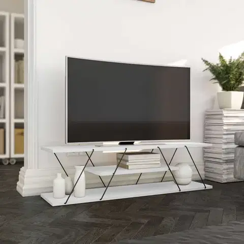 TV stolíky TV stolík Canaz v2 - White, Black