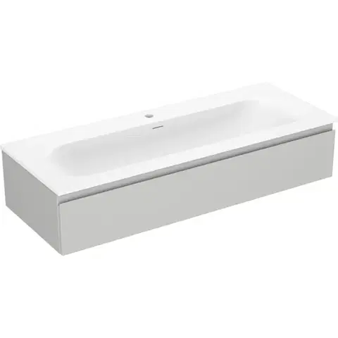 Kúpeľňový nábytok MEXEN/S - Orio kúpeľňová skrinka 120 cm s umývadlom Vela, 1 šuplík, sivá mat/biela mat 91A10-12023-1-BF62-W23M01