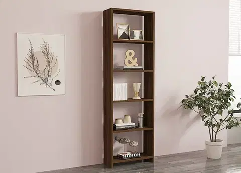 Knižnice Knižnica New - Walnut
