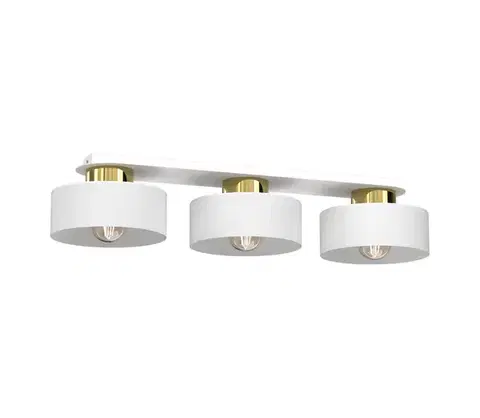 Svietidlá  Stropné svietidlo MARTI 3xE27/15W/230V biela/zlatá 9847