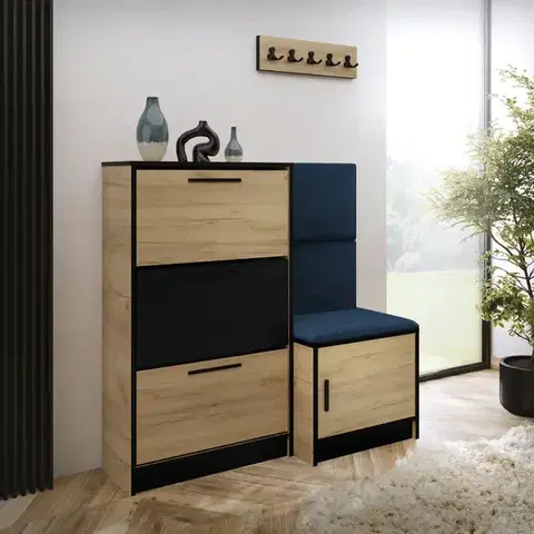 Skrinky na topánky Skrinka na topánky Kpl Foli Craft + Modrá (KRONOS 09)