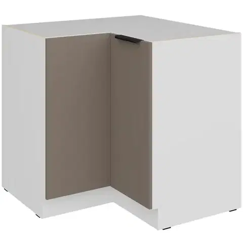 Kuchynské skrinky stojace Kuchynská skrinka Aria-Ta/Wh Anti Fingerprint 90x90 Dn 2f Bb