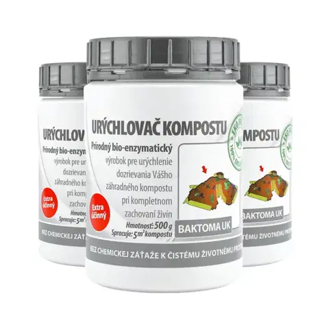 Upratovanie Baktérie do kompostu - Baktoma UK 0,5kg Baktoma UK - AKCIA 2+1: 3 x 0,5kg