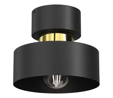 Svietidlá  Stropné svietidlo MARTI 1xE27/15W/230V čierna/zlatá 9990