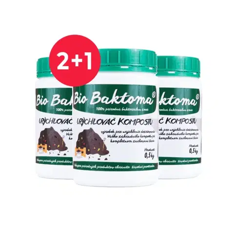 Upratovanie Baktérie do kompostu AKCIOVÉ BALENIE 2+1 - Bio Baktoma UK 0,5 kg