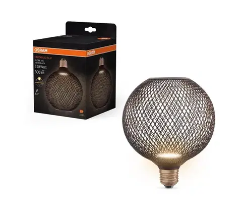 LED osvetlenie LED Žiarovka DECOR FLAT G125 E27/3,5W/230V 2700K čierna - Osram 4058075840126