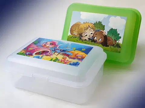 Desiatové boxy TVAR - Box na desiatu detský 18x13x7cm, rôzne motívy