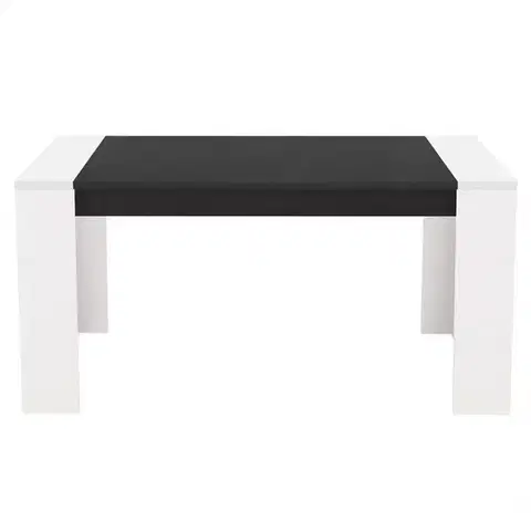 Jedálenské stoly Stôl Cremona TS 155x90 biely/čierna 11008805