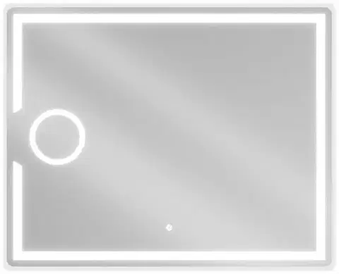 Kúpeľňové zrkadlá MEXEN - Onyx zrkadlo s osvetlením s kozmetickým zrkadlom 100 x 80, LED 600 9813-100-080-611-00