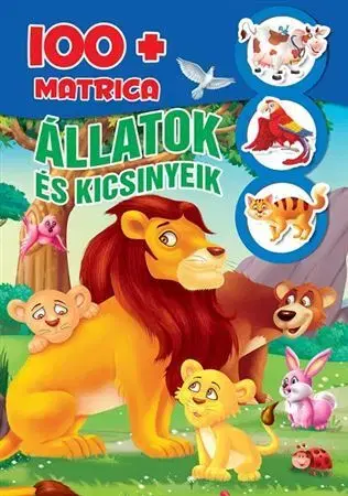 Nalepovačky, vystrihovačky, skladačky Állatok és kicsinyeik - 100+matrica