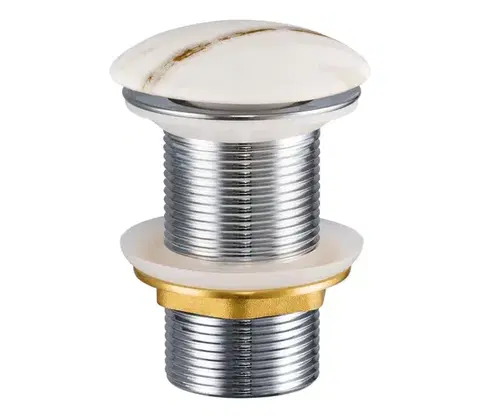 Svietidlá COMAD CLICK-CLACK T201M-W3-3 - Umývadlový výpust CLICK-CLACK pr. 7 cm matná biela CLICK-CLACK T201M-W3-3